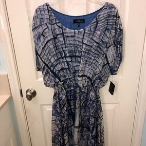 Robert Rodriguez silk hi low midi dress size 8